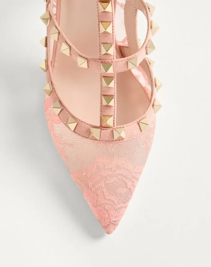 Γόβες Rockstud με λουράκια 100 mm