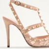 Γόβες Rockstud με λουράκια 100 mm