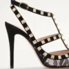 Γόβες Rockstud με λουράκια 100 mm