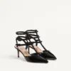 Γόβες Rockstud με λουράκια και καρφιά 65 mm