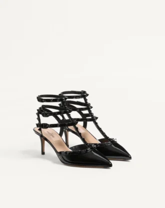 Γόβες Rockstud με λουράκια και καρφιά 65 mm