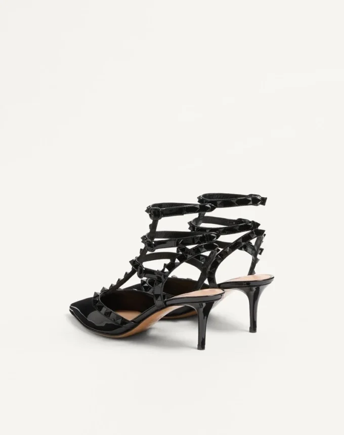 Γόβες Rockstud με λουράκια και καρφιά 65 mm