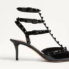 Γόβες Rockstud με λουράκια και καρφιά 65 mm