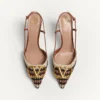 Γόβες Vlogo Signature Slingback με κροσέ κεντήματα 80 mm Γόβες Vlogo Signature Slingback με κροσέ κεντήματα 80 mm