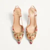 Γόβες Vlogo Signature Slingback με μοτίβο Cherryfic 80 mm