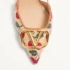 Γόβες Vlogo Signature Slingback με μοτίβο Cherryfic 80 mm