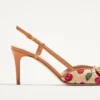 Γόβες Vlogo Signature Slingback με μοτίβο Cherryfic 80 mm