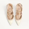 Γυαλιστερά γόβα Rockstud Caged Pump 100Mm