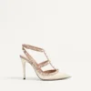 Γυαλιστερά γόβα Rockstud Caged Pump 100Mm