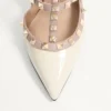 Γυαλιστερά γόβα Rockstud Caged Pump 100Mm