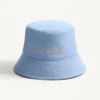 Καπέλο Chez Valentino Denim Bucket με κεντήματα
