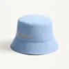 Καπέλο Chez Valentino Denim Bucket με κεντήματα