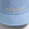 Καπέλο Chez Valentino Denim Bucket με κεντήματα