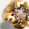 Καρφίτσα Fleur Lumineuse από μέταλλο και ύφασμα Καρφίτσα Fleur Lumineuse από μέταλλο και ύφασμα