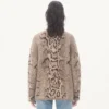 Κασμιρένια ζακέτα με animal print