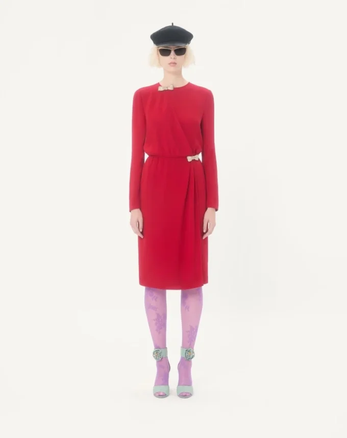 Κεντημένο φόρεμα Cady Couture Midi