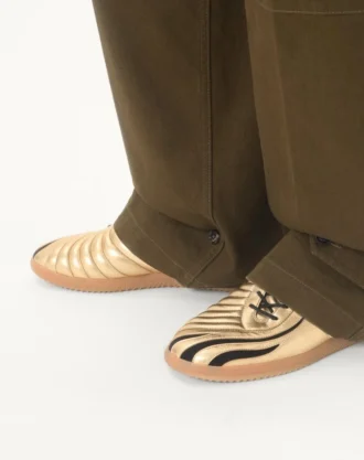 Kicky Sneaker από πλαστικοποιημένο δέρμα νάπα
