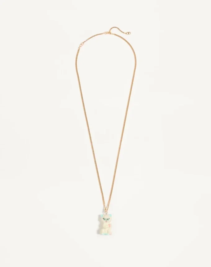 Κολιέ Le Chat De La Maison από μέταλλο, νάιλον και κρύσταλλα Swarovski® Κολιέ Le Chat De La Maison από μέταλλο, νάιλον και κρύσταλλα Swarovski®