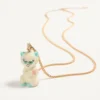 Κολιέ Le Chat De La Maison από μέταλλο, νάιλον και κρύσταλλα Swarovski® Κολιέ Le Chat De La Maison από μέταλλο, νάιλον και κρύσταλλα Swarovski®