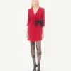 Κοντό φόρεμα Cady Couture με φιόγκο Faille