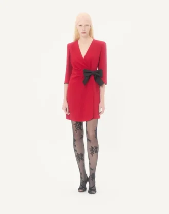 Κοντό φόρεμα Cady Couture με φιόγκο Faille