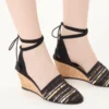 La Cruisette Mesh Wedge με κεντήματα 75Mm