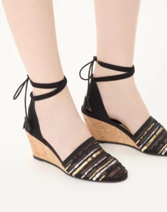 La Cruisette Mesh Wedge με κεντήματα 75Mm