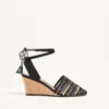 La Cruisette Mesh Wedge με κεντήματα 75Mm