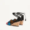 La Cruisette Wedge σε καμβά Optical Pois 75 mm