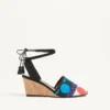 La Cruisette Wedge σε καμβά Optical Pois 75 mm