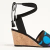 La Cruisette Wedge σε καμβά Optical Pois 75 mm