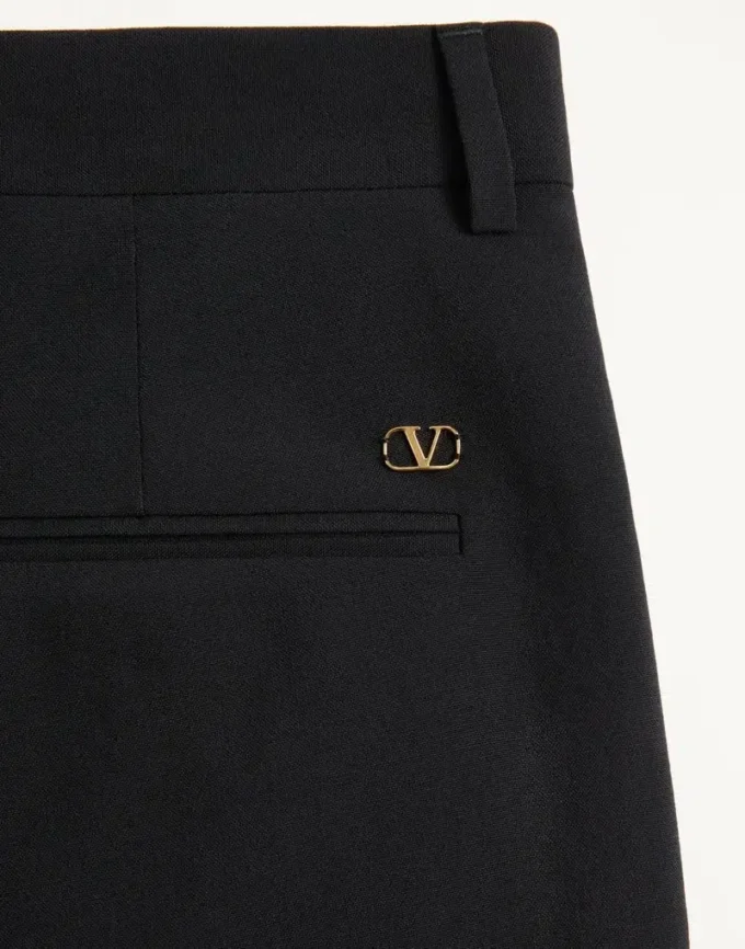 Μαλλί παντελόνι με μανσέτες Valentino