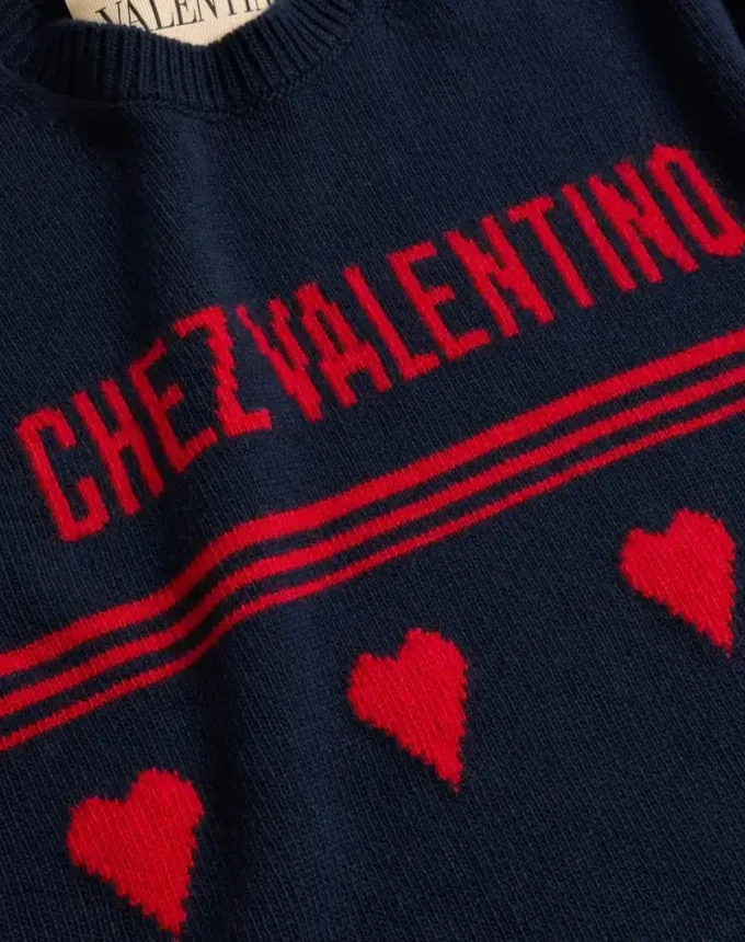 Μαλλί πουλόβερ με μοτίβο Chez Valentino Jacquard