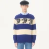 Μαλλί πουλόβερ Valentino με σχέδιο Jacquard Panther Μαλλί πουλόβερ Valentino με σχέδιο Jacquard Panther