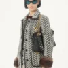 Μαλλίνο παλτό με Fauve Eclat Animal Print Μαλλίνο παλτό με Fauve Eclat Animal Print