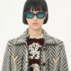 Μαλλίνο παλτό με Fauve Eclat Animal Print Μαλλίνο παλτό με Fauve Eclat Animal Print