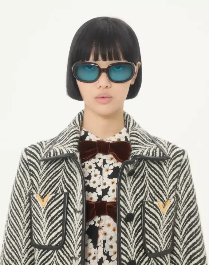Μαλλίνο παλτό με Fauve Eclat Animal Print Μαλλίνο παλτό με Fauve Eclat Animal Print