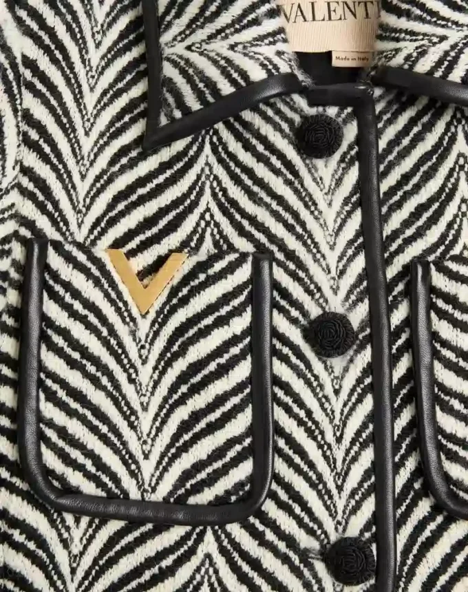 Μαλλίνο παλτό με Fauve Eclat Animal Print Μαλλίνο παλτό με Fauve Eclat Animal Print