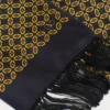 Μαντίλα Chamber από μετάξι με κρόσσια