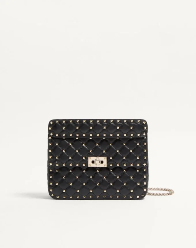 Μεσαίου μεγέθους τσάντα Nappa Rockstud Spike