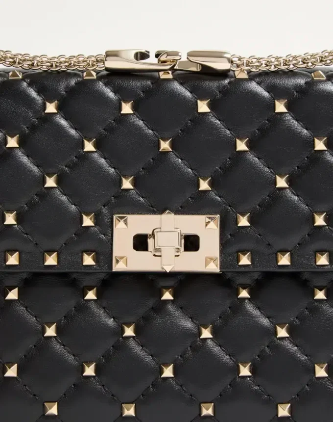 Μεσαίου μεγέθους τσάντα Nappa Rockstud Spike