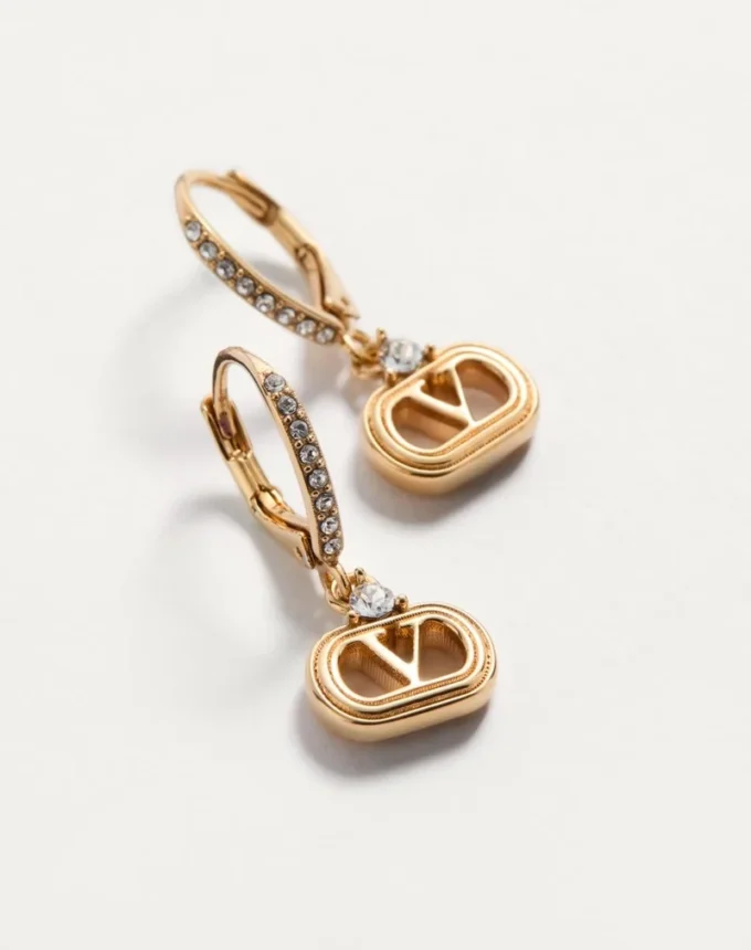 Μεταλλικά σκουλαρίκια Ovalette με κρύσταλλα Swarovski®