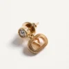 Μεταλλικά σκουλαρίκια Ovalette με κρύσταλλα Swarovski®