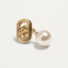Μεταλλικά σκουλαρίκια Ovalette με πέρλες Swarovski® Μεταλλικά σκουλαρίκια Ovalette με πέρλες Swarovski®