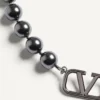Μεταλλικό κολιέ Vlogo Signature με πέρλες Swarovski® Μεταλλικό κολιέ Vlogo Signature με πέρλες Swarovski®