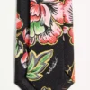 Μεταξωτή γραβάτα με floral μοτίβο Papier
