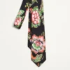 Μεταξωτή γραβάτα με floral μοτίβο Papier