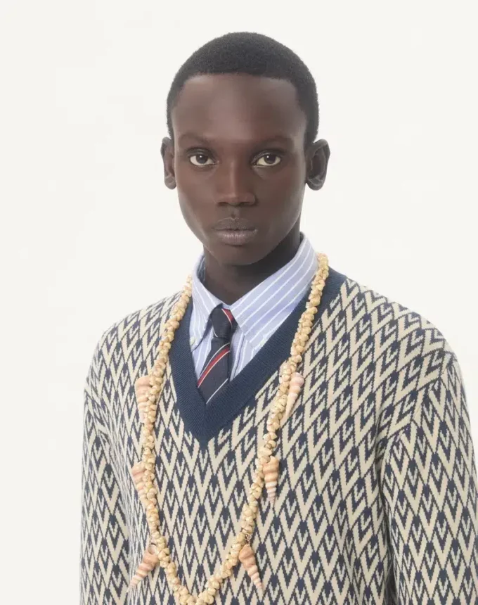 Μεταξωτή γραβάτα Valentino Jacquard Regimental Μεταξωτή γραβάτα Valentino Jacquard Regimental