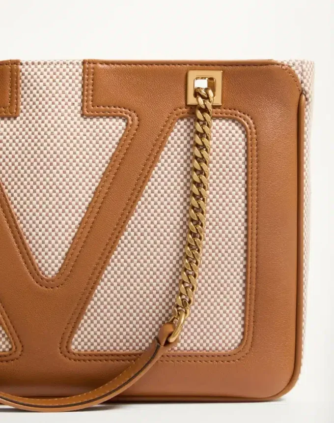 Μικρή τσάντα αγορών από καμβά Valentino Garavani Viva Superstar Μικρή τσάντα αγορών από καμβά Valentino Garavani Viva Superstar