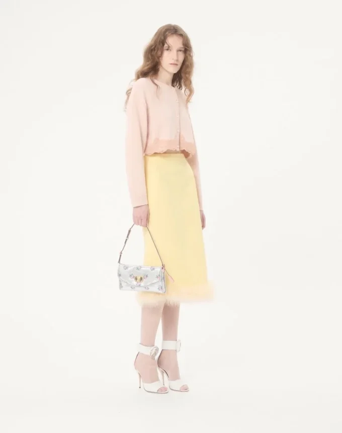 Μικρή τσάντα ώμου Valentino Garavani DeVain από ύφασμα Jacquard με floral μοτίβο Lurex Μικρή τσάντα ώμου Valentino Garavani DeVain από ύφασμα Jacquard με floral μοτίβο Lurex